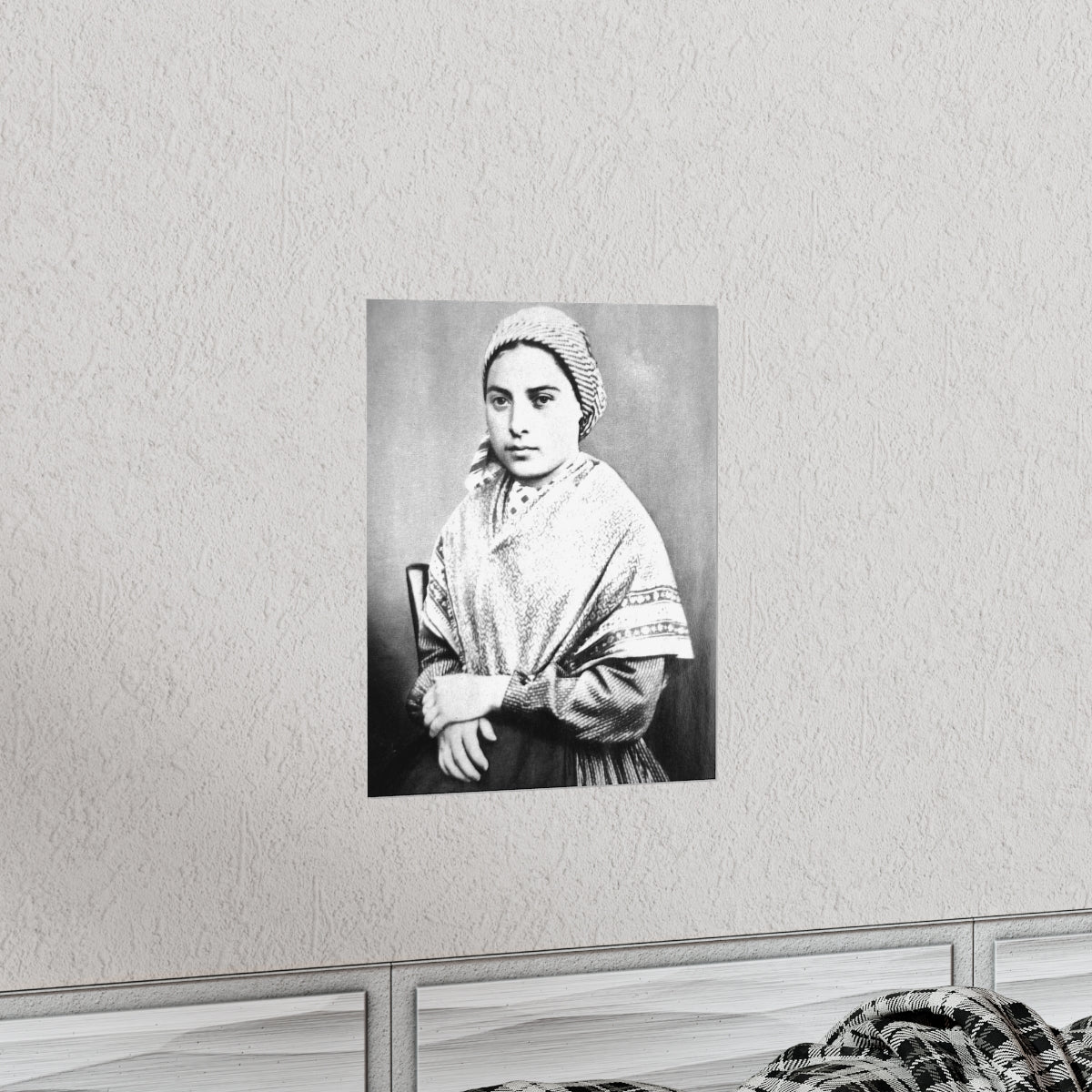 Saint Bernadette Portrait Print Poster