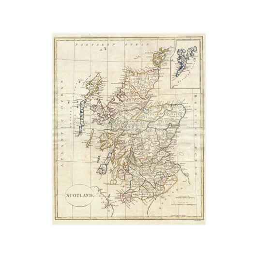 1799 Clement Cruttwell Map Of Scotland Print Poster - Art Unlimited