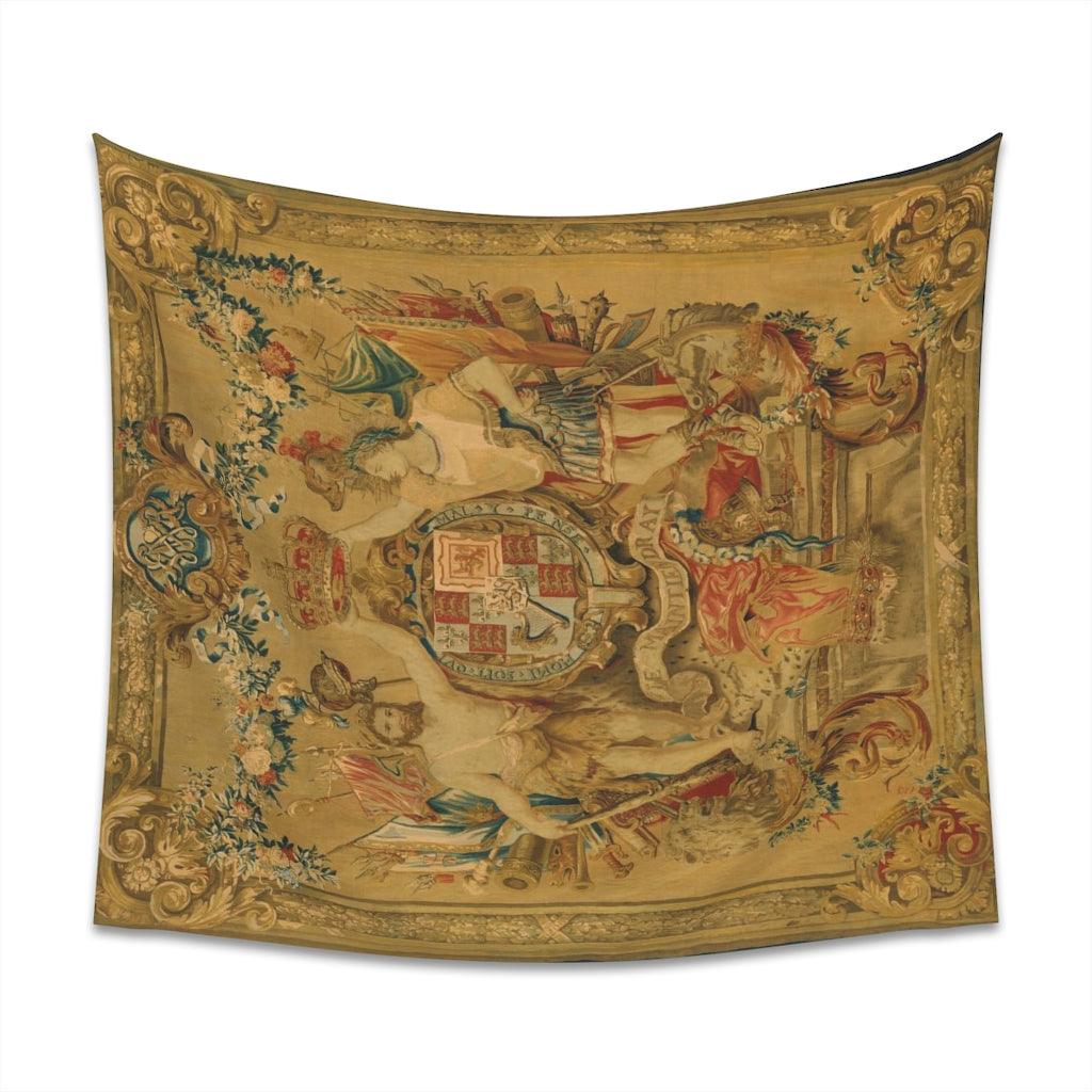 The Arms Of William And Mary - Flemish Family Wall Tapestry - Art Unlimited