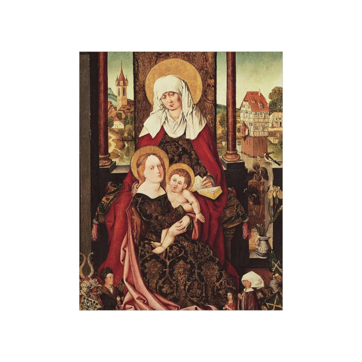 Saint Anne - Grandmother Of The Church - Patron of Housewives Print Poster