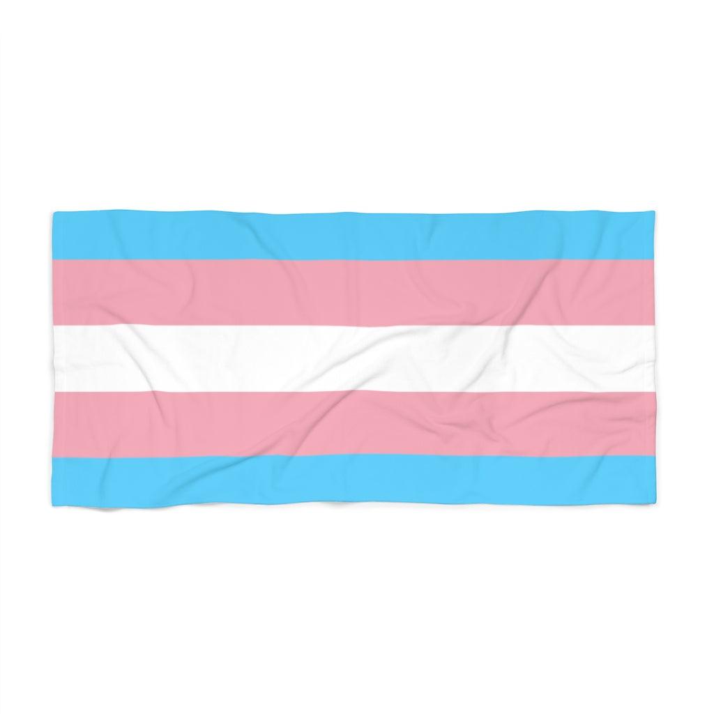 Transgender Flag Beach Towel - Art Unlimited