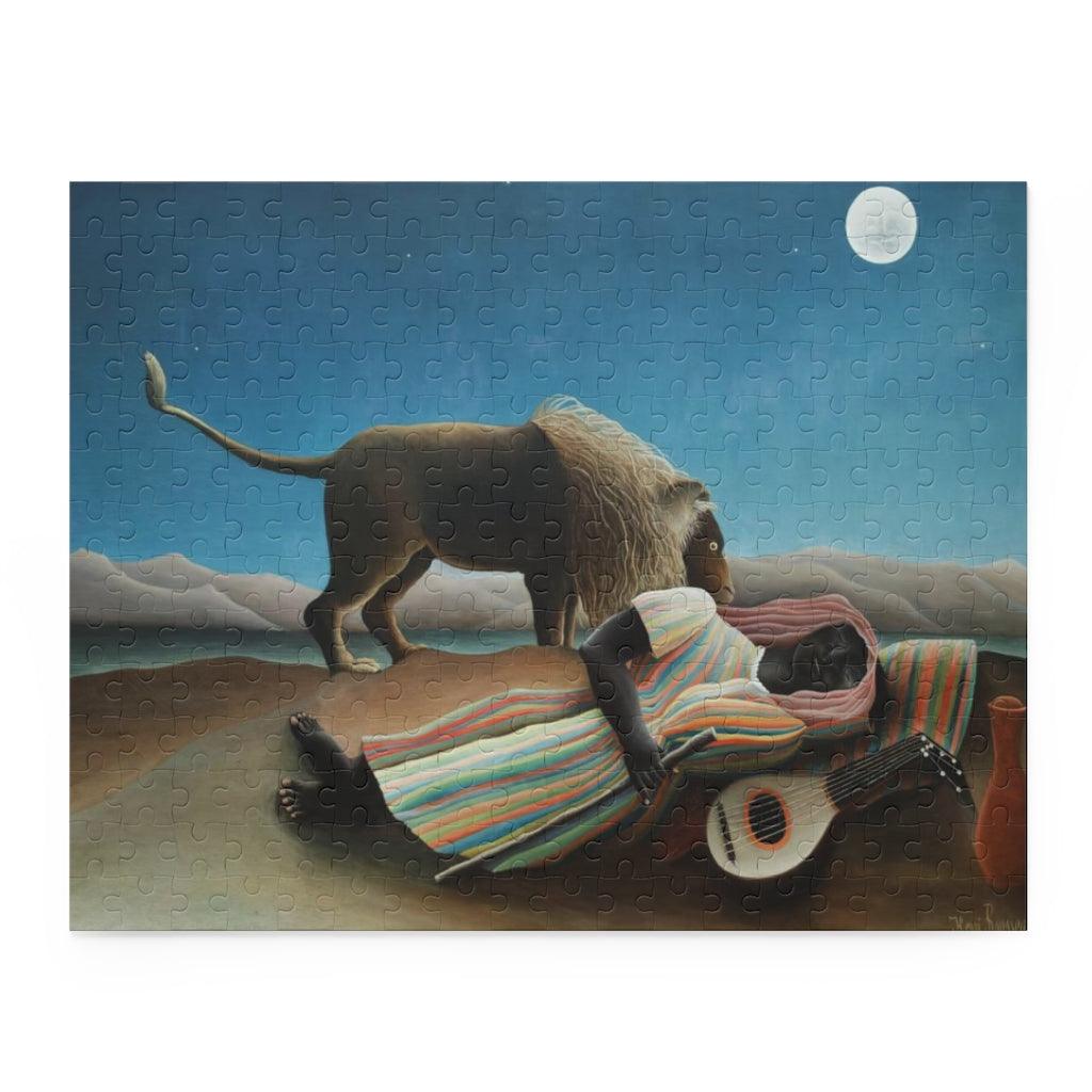 The Lion And The Sleeping Gypsy By Henri Rousseau Puzzle - Art Unlimited