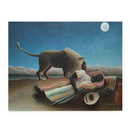 The Lion And The Sleeping Gypsy By Henri Rousseau Puzzle - Art Unlimited