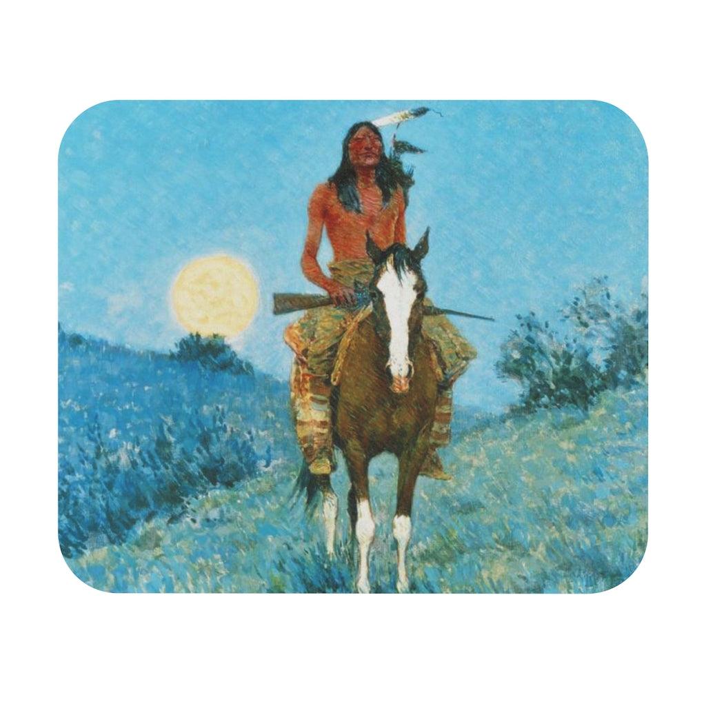 The Outlier 1909 By Frederic Remington Mouse Pad - Art Unlimited