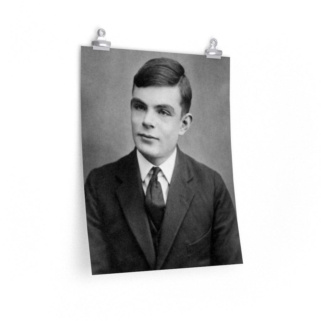 Alan Turing Portrait Print Poster - Art Unlimited