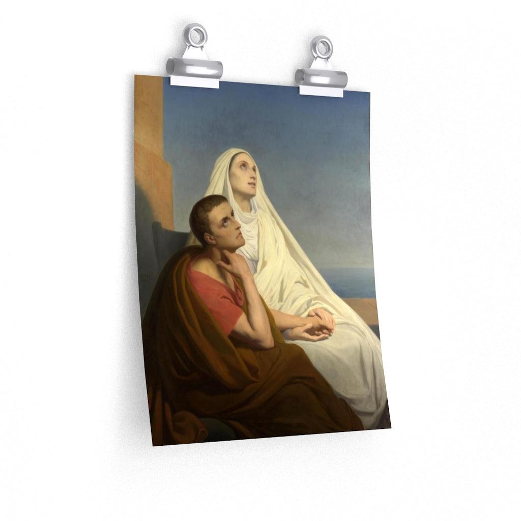 Saint Augustine And Saint Monica By Ary Scheffer Print Poster - Art Unlimited