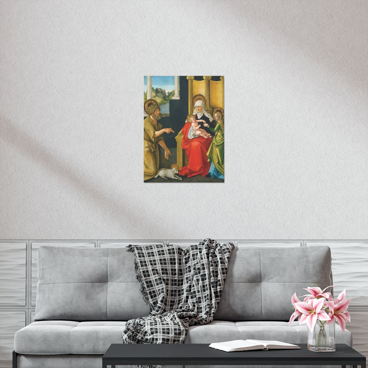 Saint Anne - Grandmother Of The Church - Patron Of Housewives Print Poster