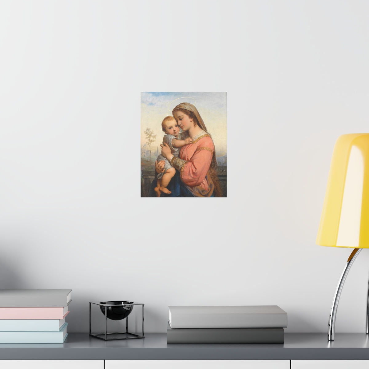 Madonna And Child Franz Russ Print Poster