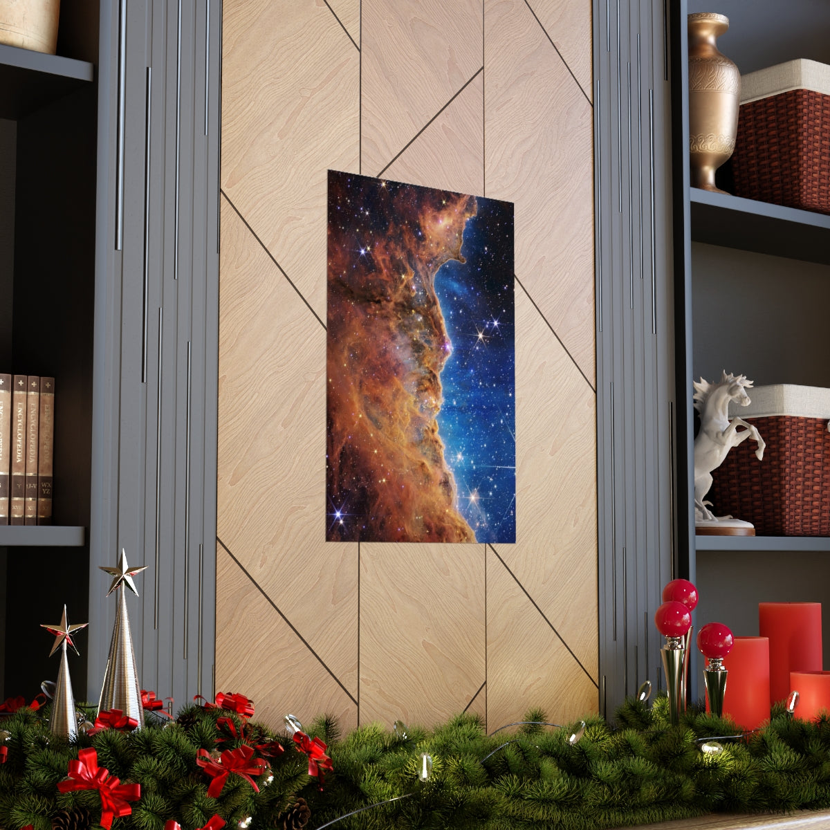 Carina Nebula Deep Field - James Webb Space Telescope Print Poster