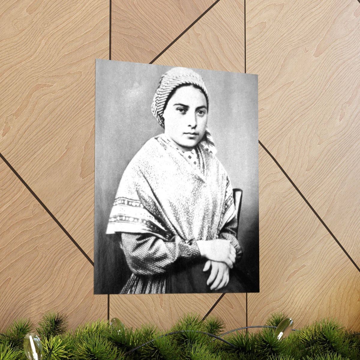 Saint Bernadette Portrait Print Poster