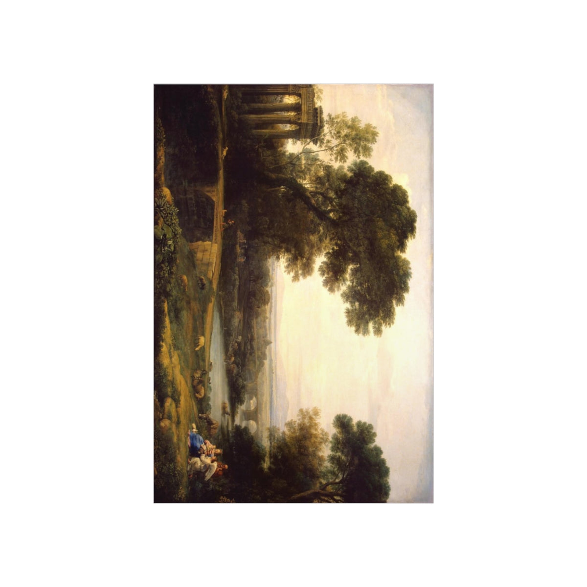 Holy Family Rest On The Flight Into Egypt By Claude Lorrain Print Poster