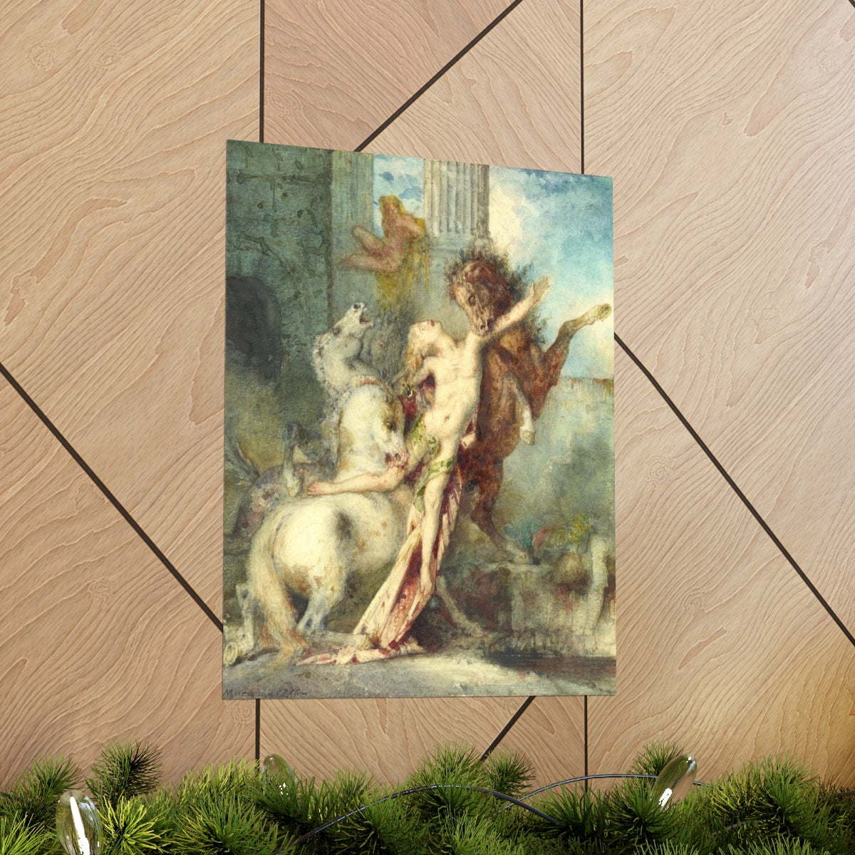 Diomedes Devoured By Horses - Gustave Moreau Print Poster