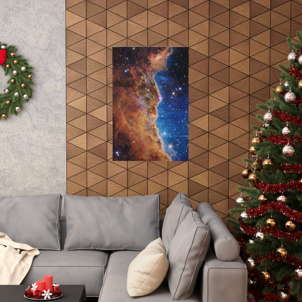 Carina Nebula Deep Field - James Webb Space Telescope Print Poster