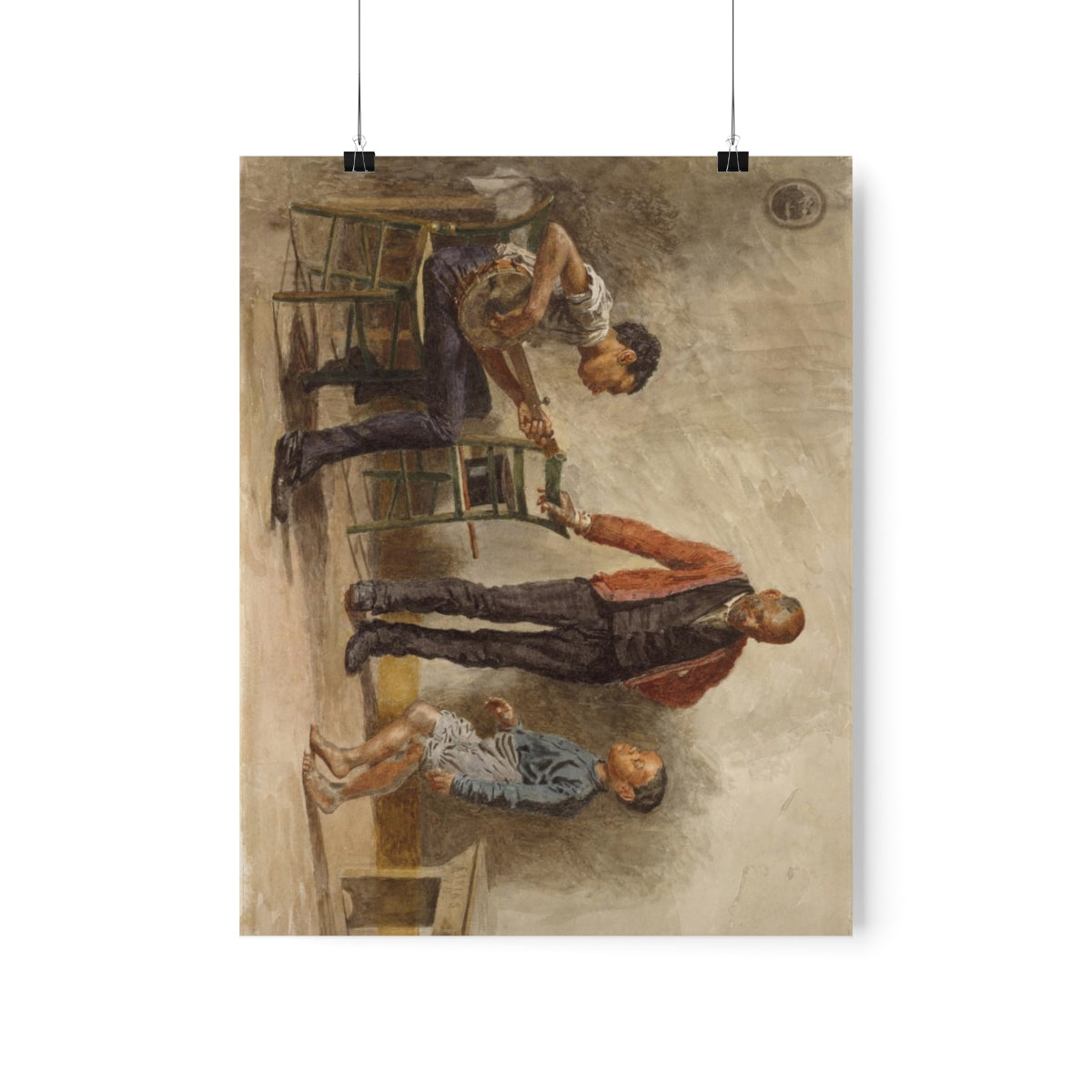 The Dancing Lesson By Thomas Eakins Print Poster