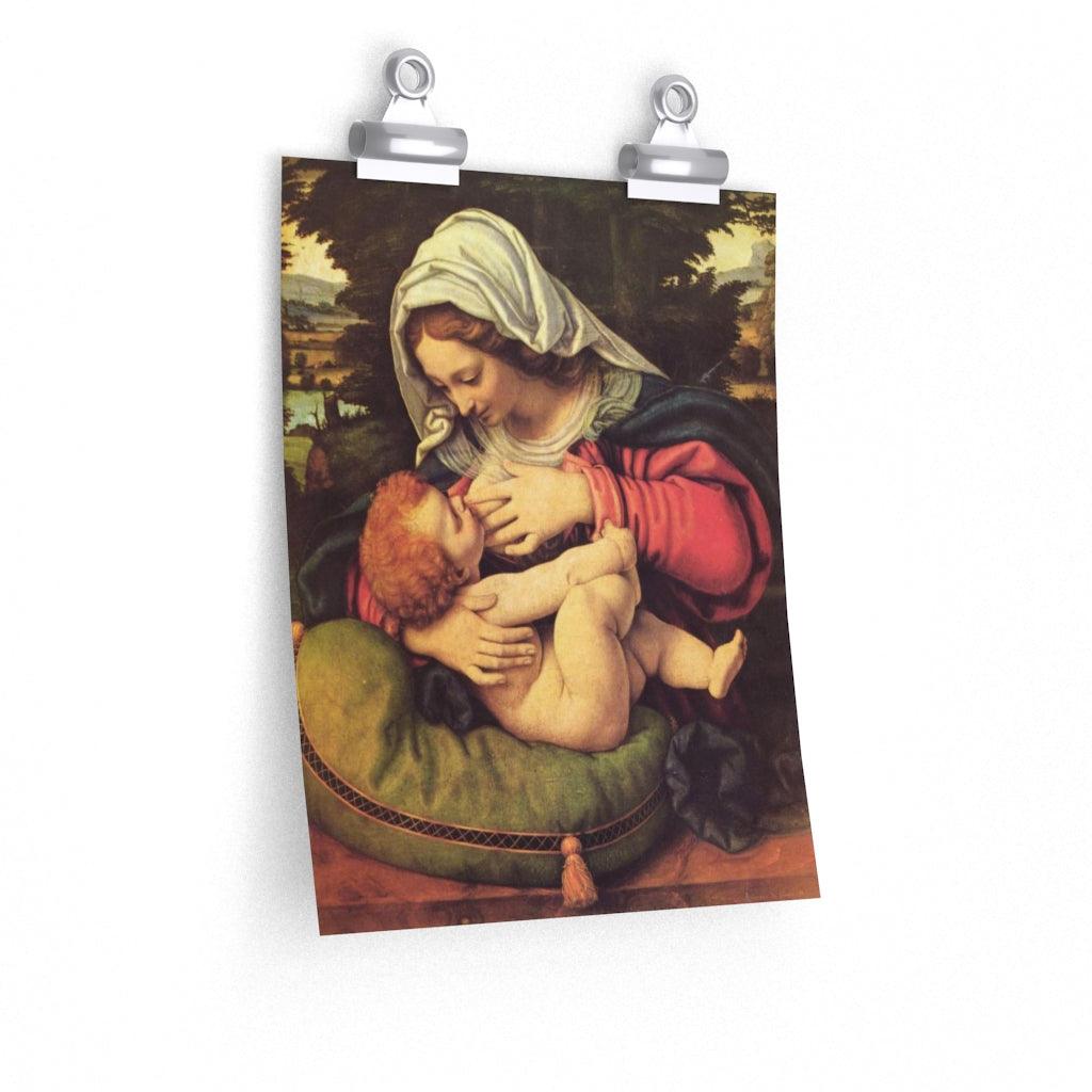 The Virgin And Child By Andrea Solario Print Poster - Art Unlimited