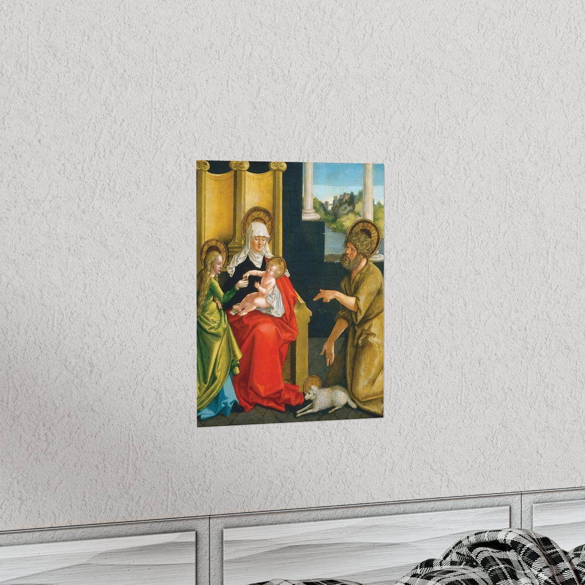 Saint Anne - Grandmother Of The Church - Patron Of Housewives Print Poster