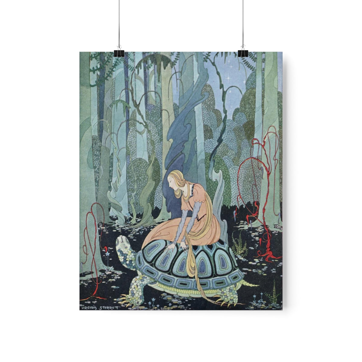 Virginia Frances Sterrett - Blondine On Tortoise Print Poster