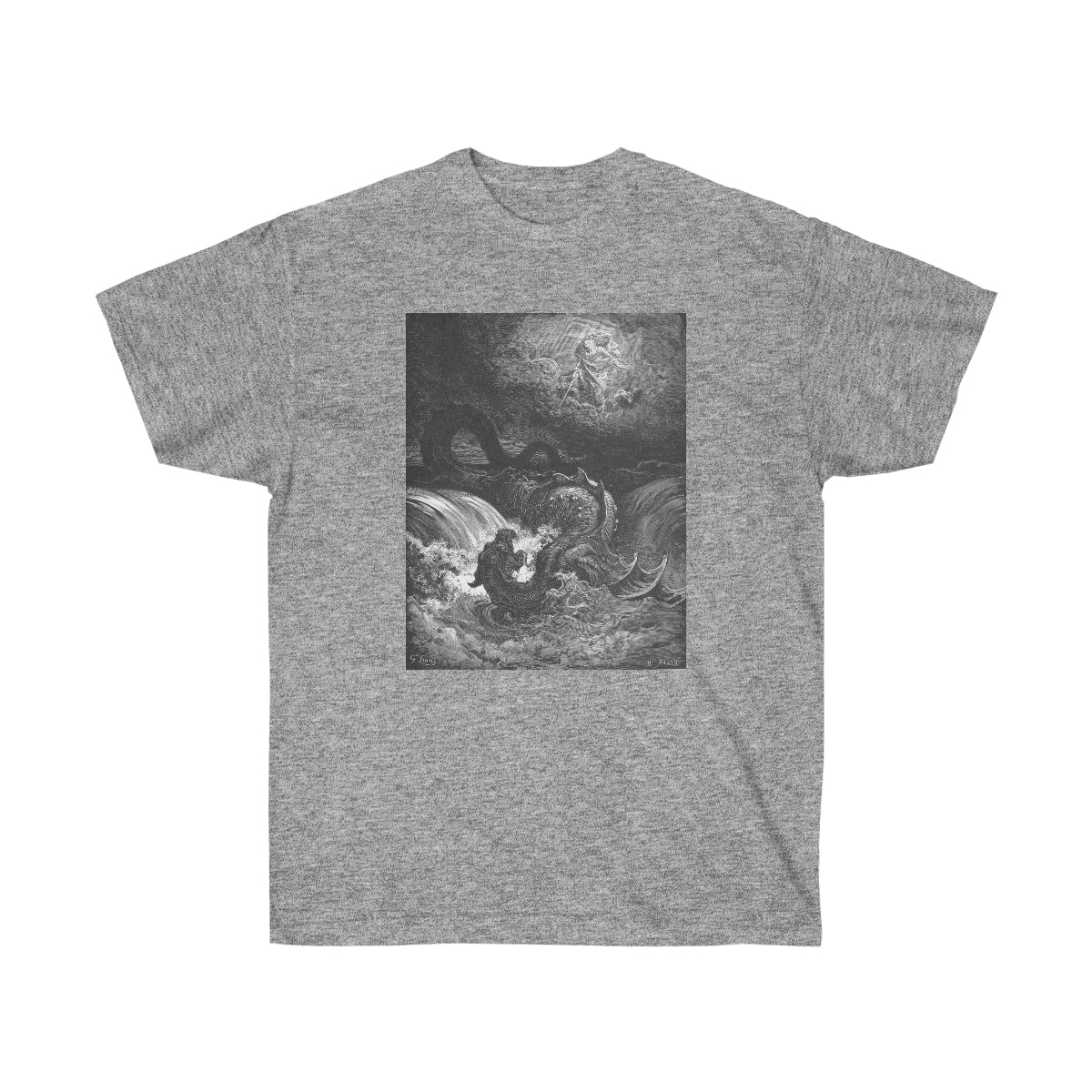 Gustave Dore - The Destruction Of Leviathan Unisex Ultra Cotton T Shirt