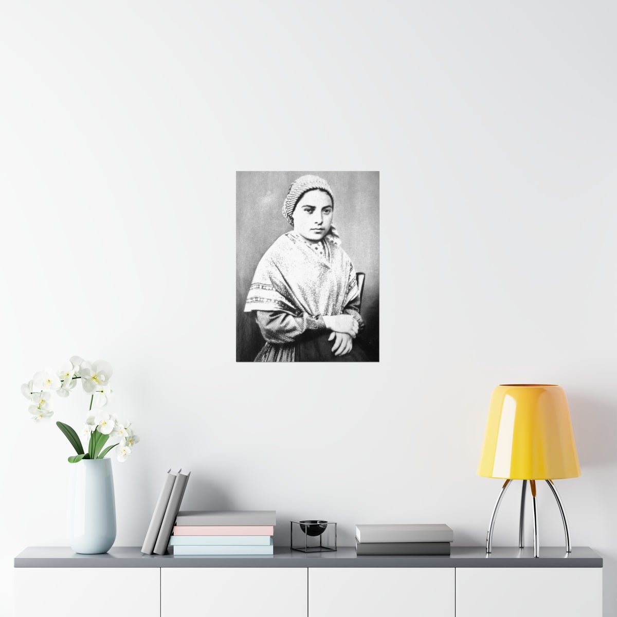 Saint Bernadette Portrait Print Poster