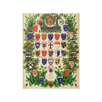 Scottish Highlander Clan Coat Of Arms Shields - Tartan And Arms Print Poster - Art Unlimited