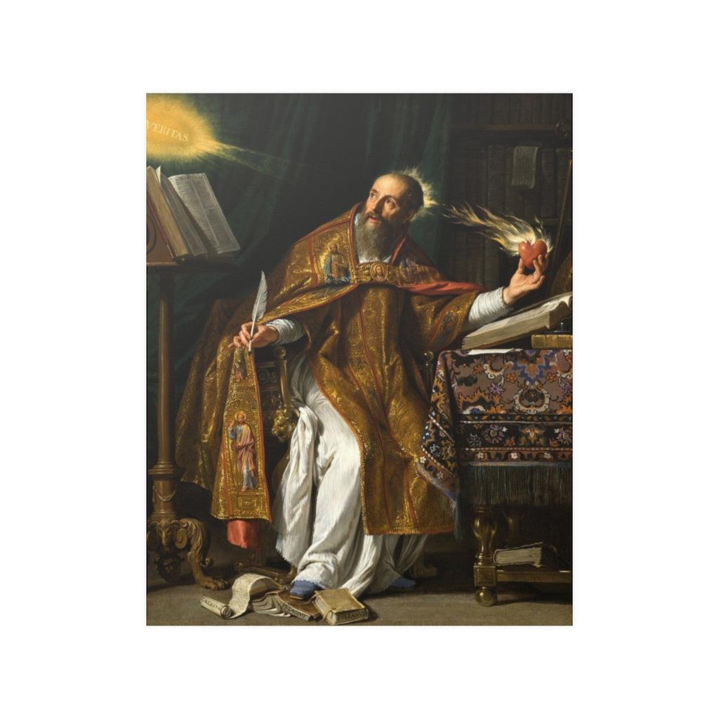 Saint Augustine By Philippe De Champaigne Print Poster - Art Unlimited