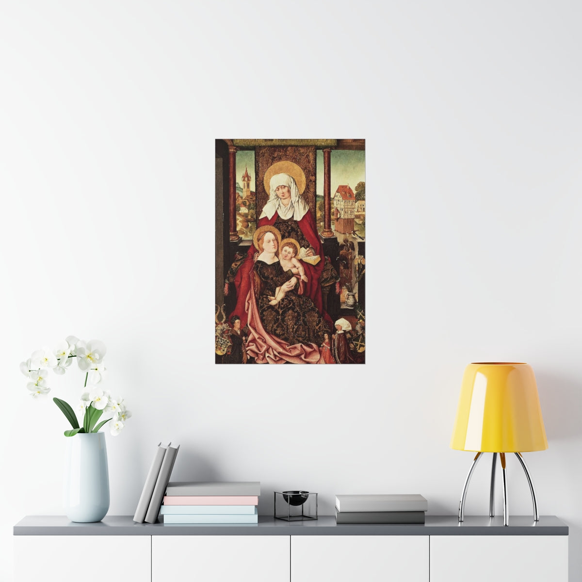 Saint Anne - Grandmother Of The Church - Patron of Housewives Print Poster