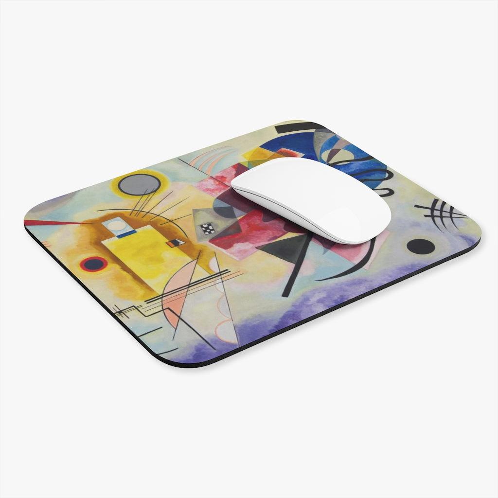 Yellow Red Blue By Wassily Kandinsky Mouse Pad - Art Unlimited