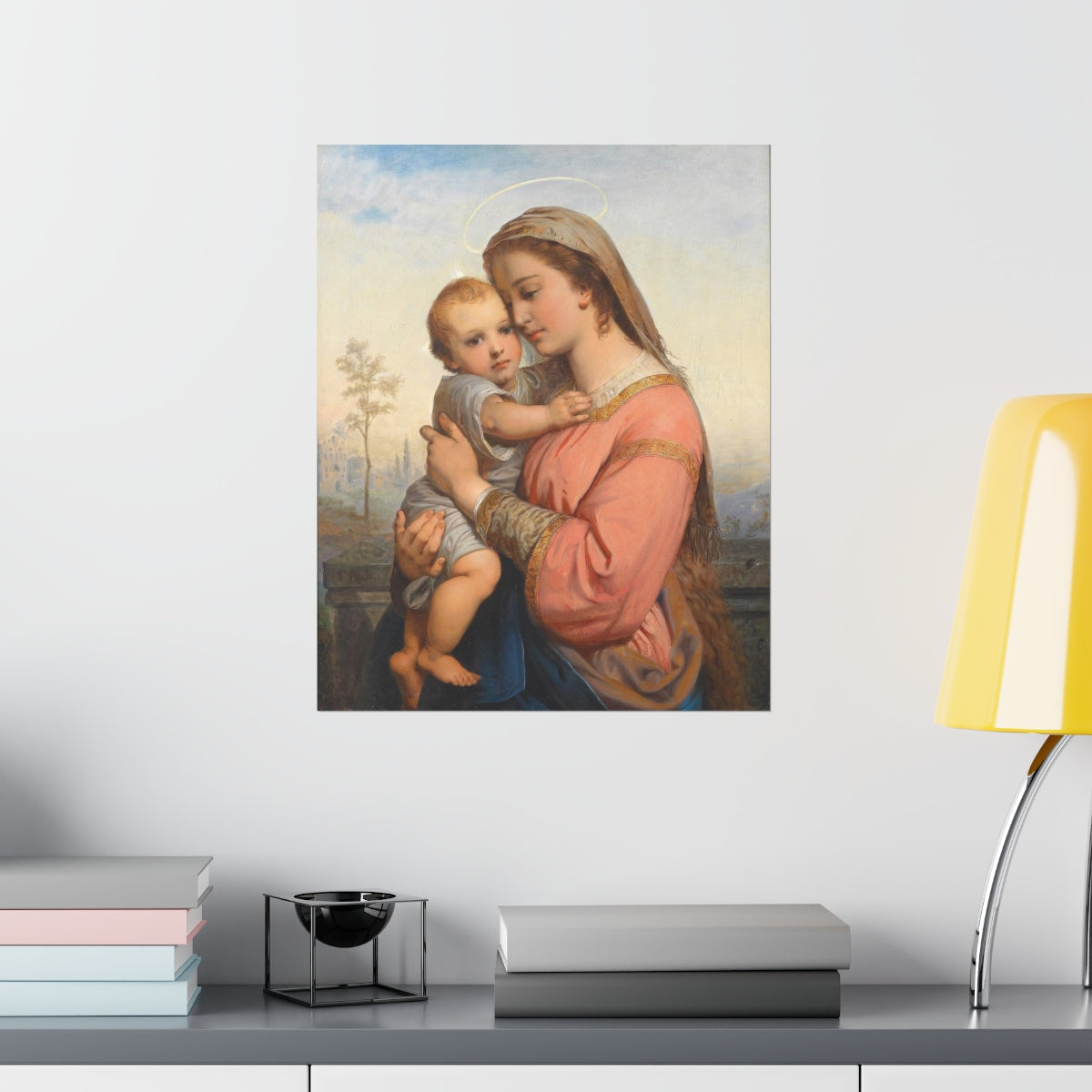 Madonna And Child Franz Russ Print Poster