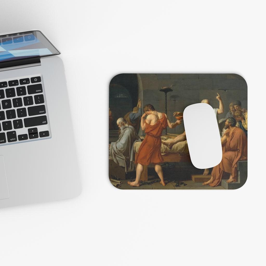 The Death Of Socrates By Jacques Louis David Mouse Pad - Art Unlimited