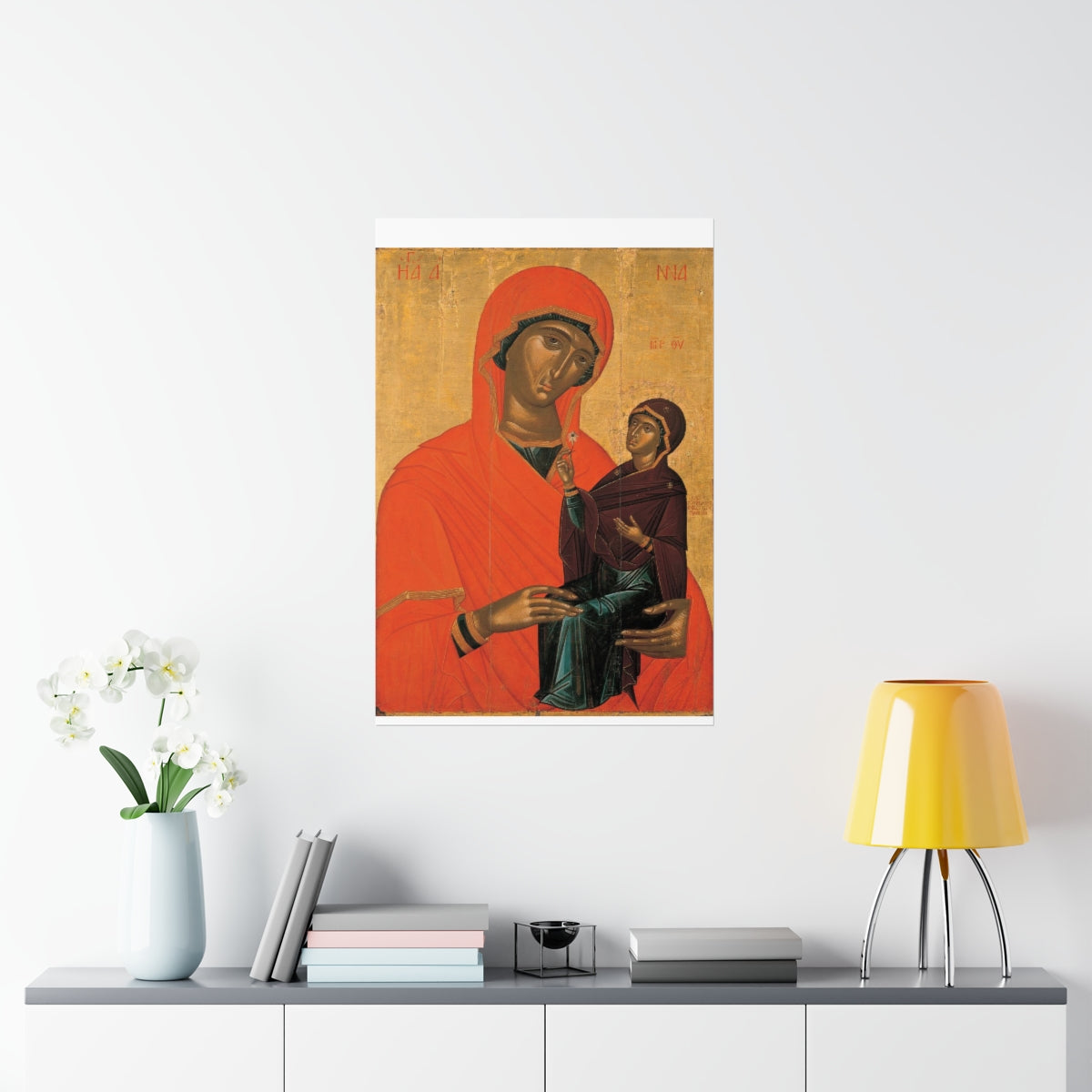 Saint Anne Grandmother Of The Church - Patron Of Housewives Print Poster