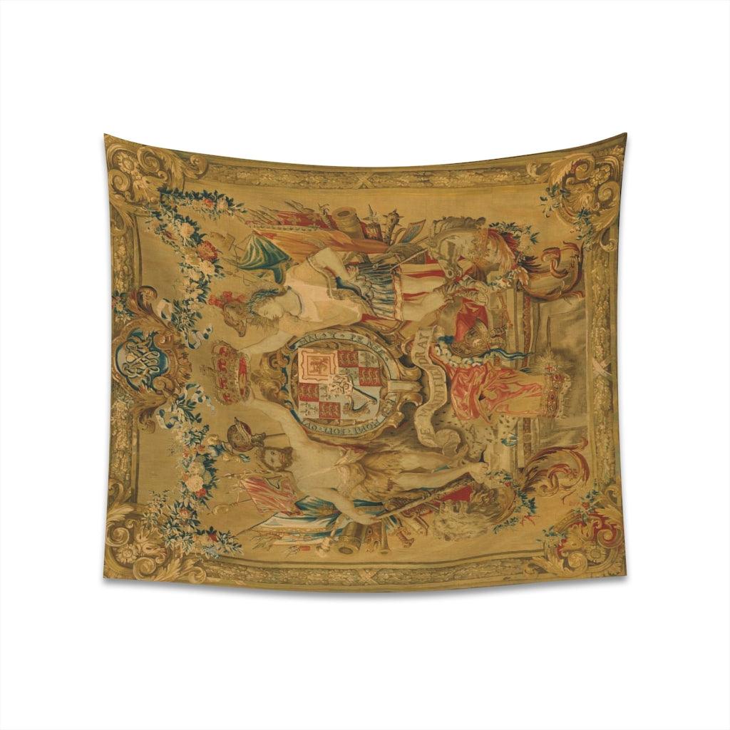 The Arms Of William And Mary - Flemish Family Wall Tapestry - Art Unlimited