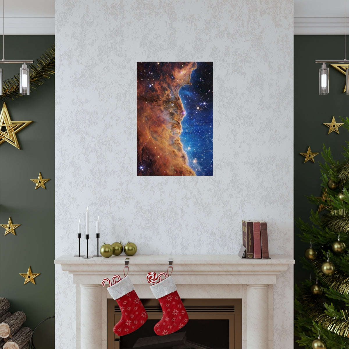 Carina Nebula Deep Field - James Webb Space Telescope Print Poster