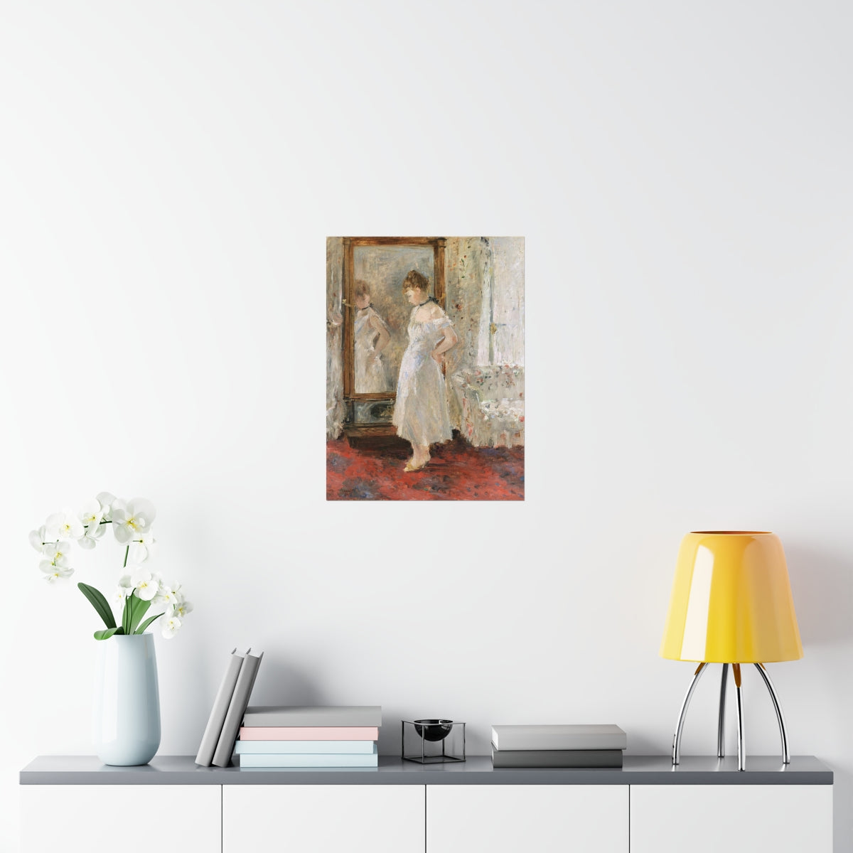 Berthe Morisot - French Impressionist - The Psyche Mirror Print Poster