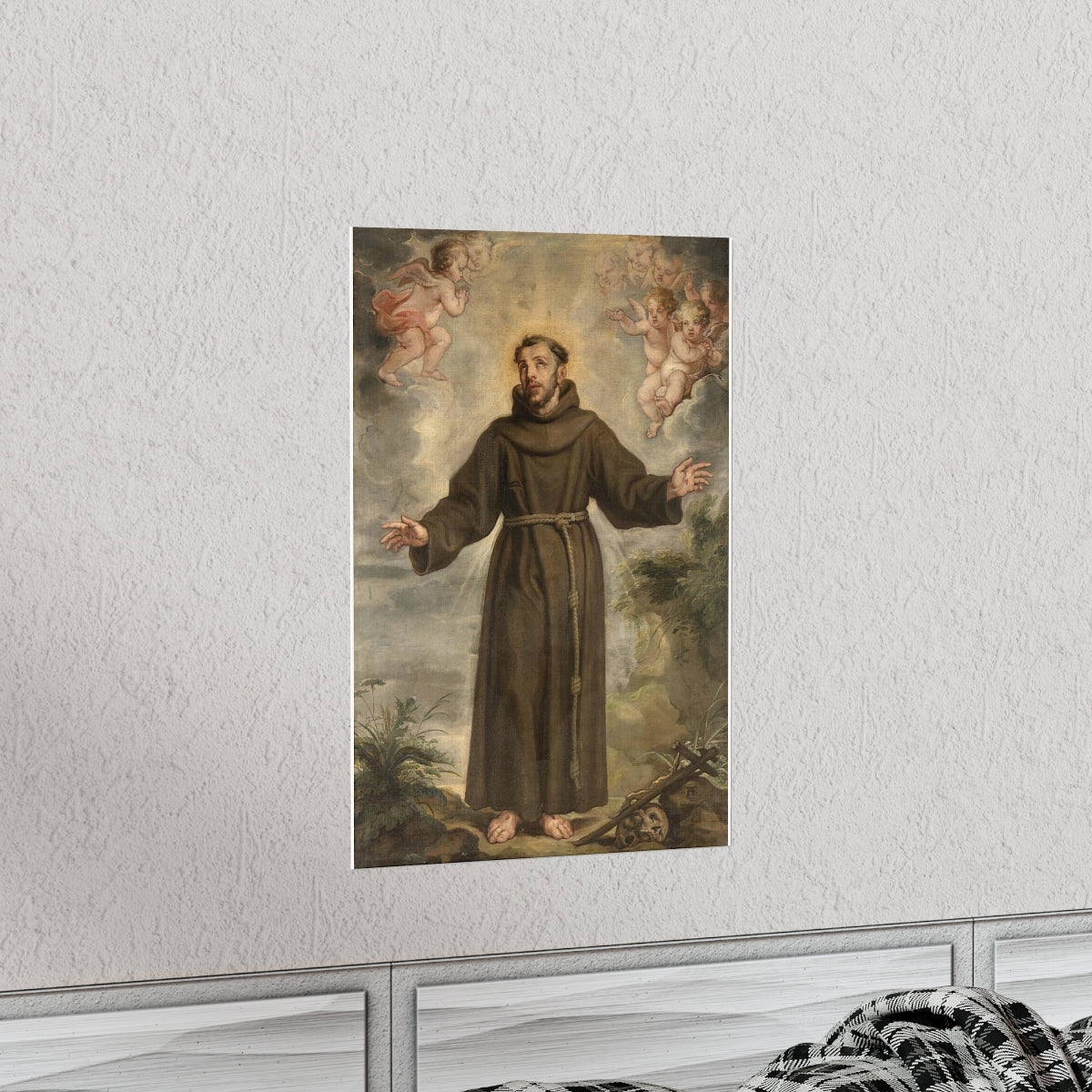 Saint Francis Of Assisi Philip Fruytiers Print Poster