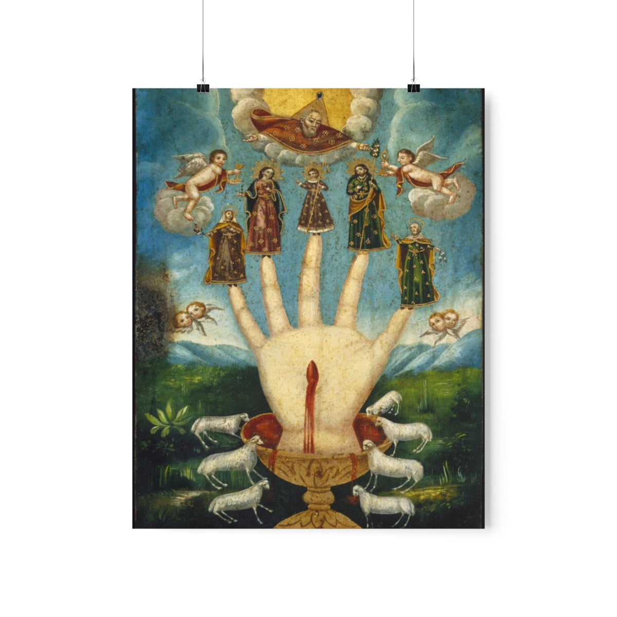 The All Powerful Hand Or The Five Persons Unknown Print Poster