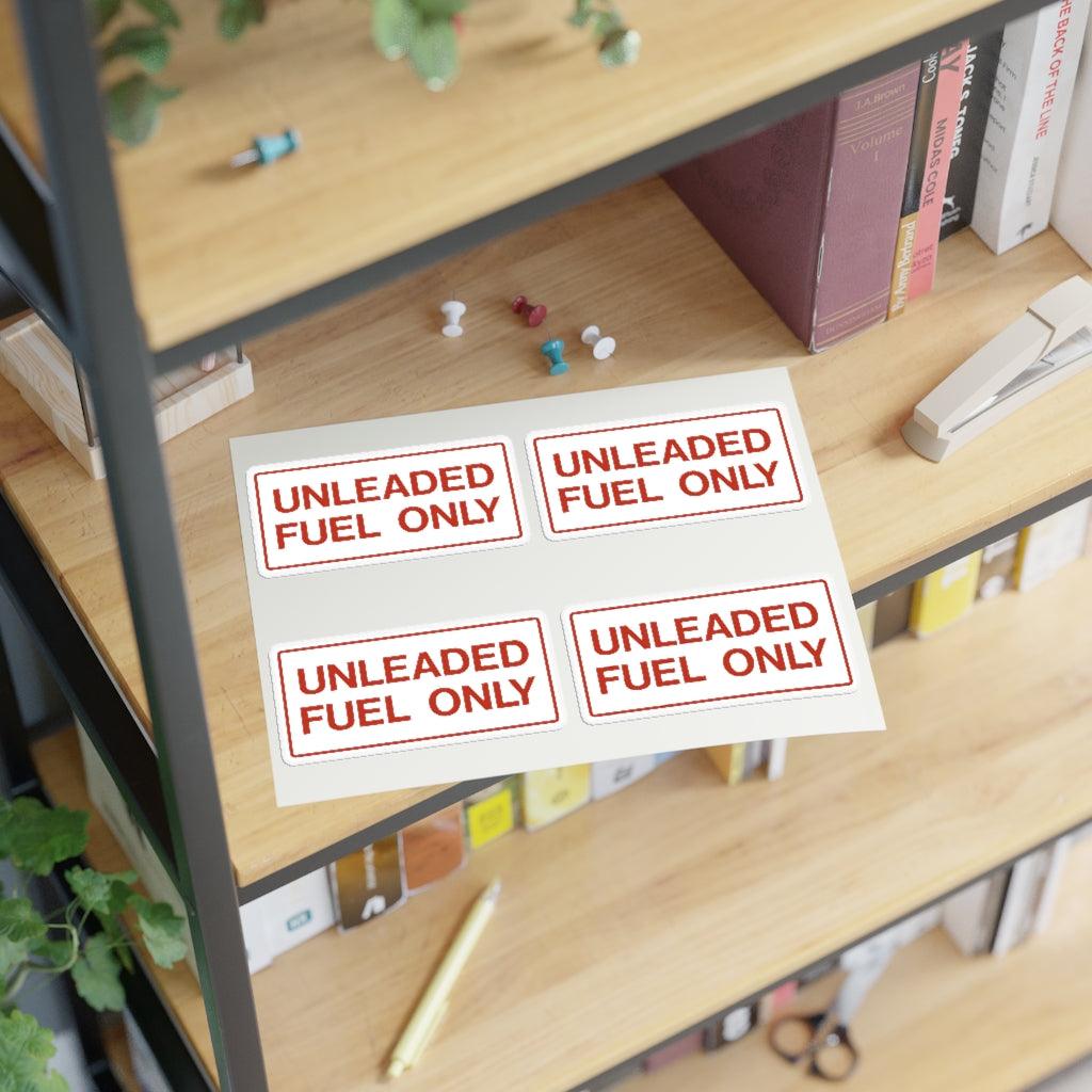 Unleaded Fuel Only Sticker Sheet - Art Unlimited
