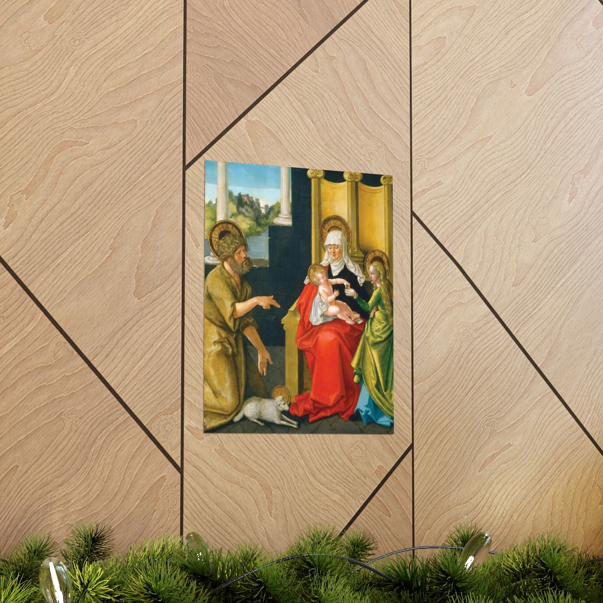 Saint Anne - Grandmother Of The Church - Patron Of Housewives Print Poster