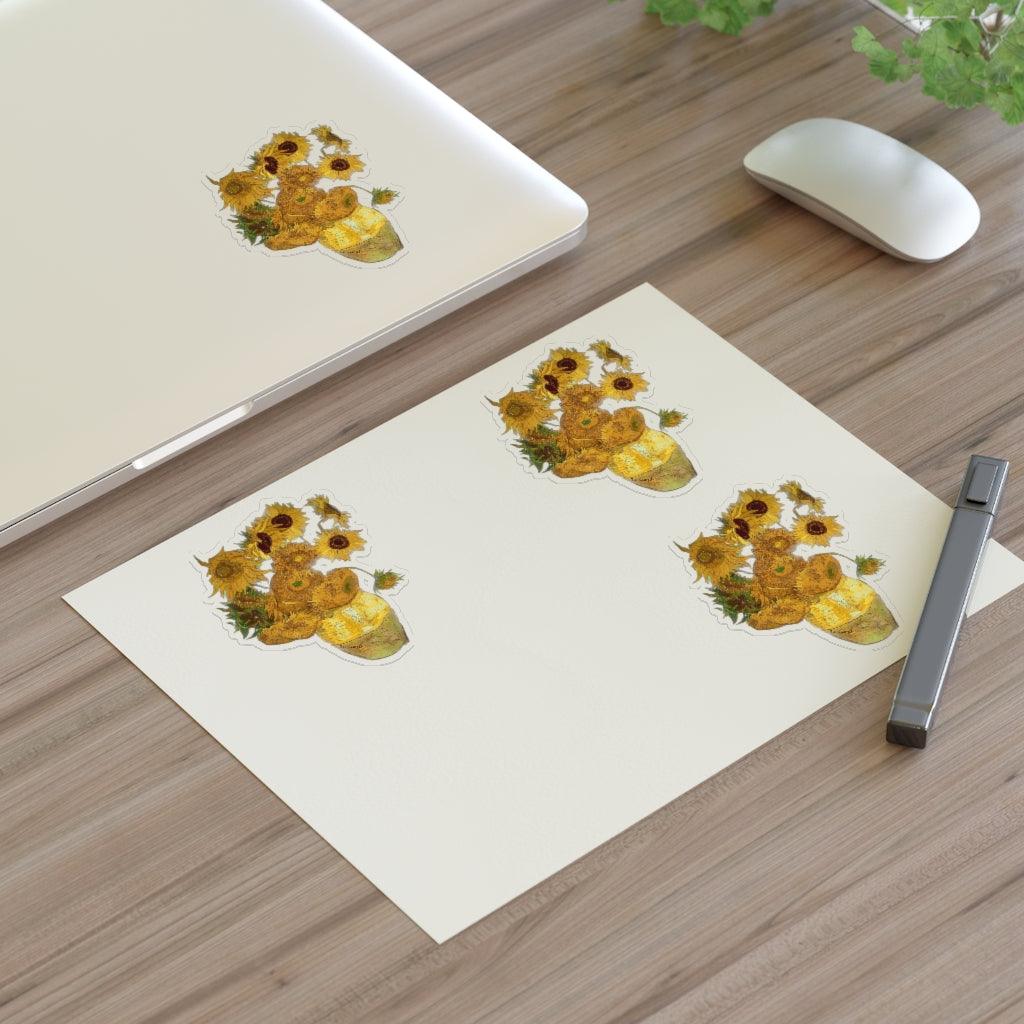 Vincent Van Gogh Sunflowers Sticker Sheet - Art Unlimited