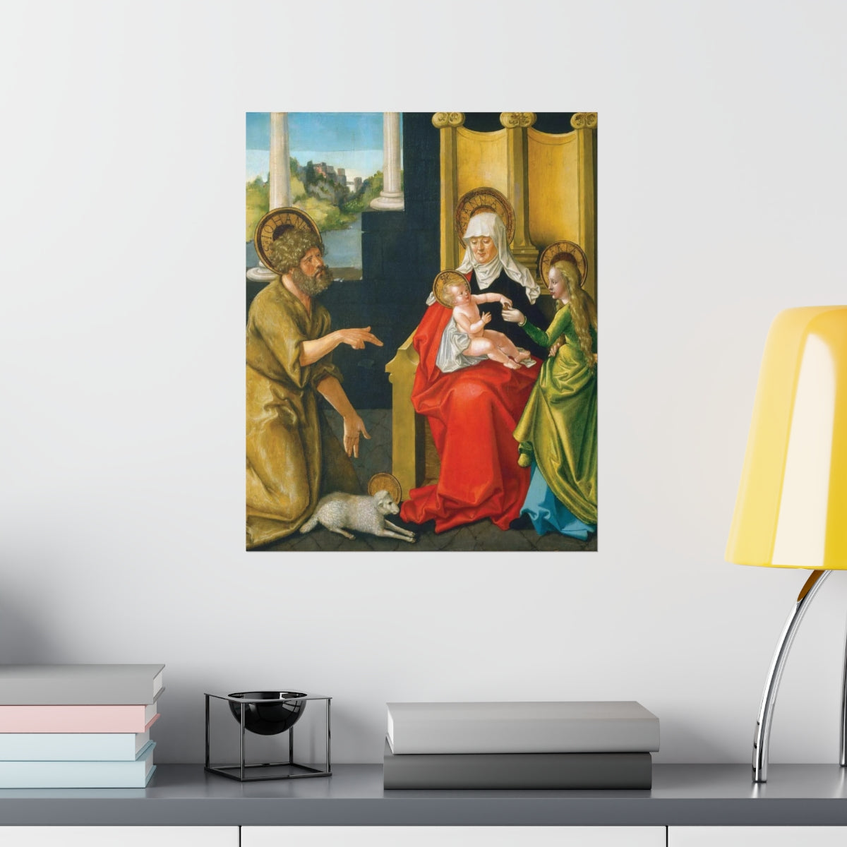 Saint Anne - Grandmother Of The Church - Patron Of Housewives Print Poster