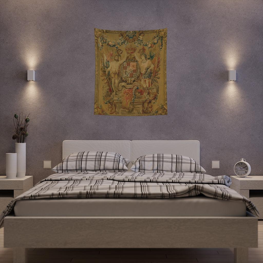 The Arms Of William And Mary - Flemish Family Wall Tapestry - Art Unlimited