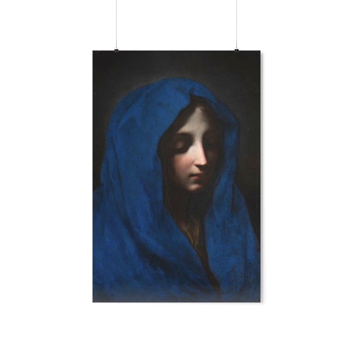 Blue Madonna Carlo Dolci Print Poster