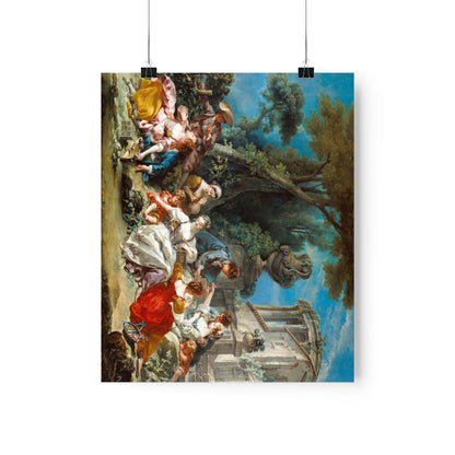 François Boucher - The Bird Catchers Print Poster