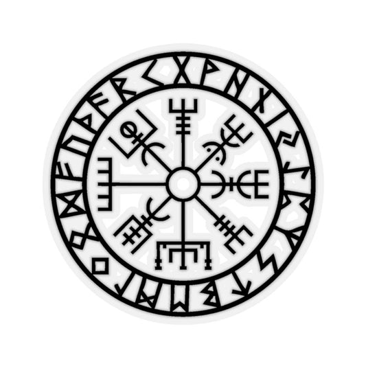 Vikings Compass Symbol Vegvisir Viking Sticker - Art Unlimited