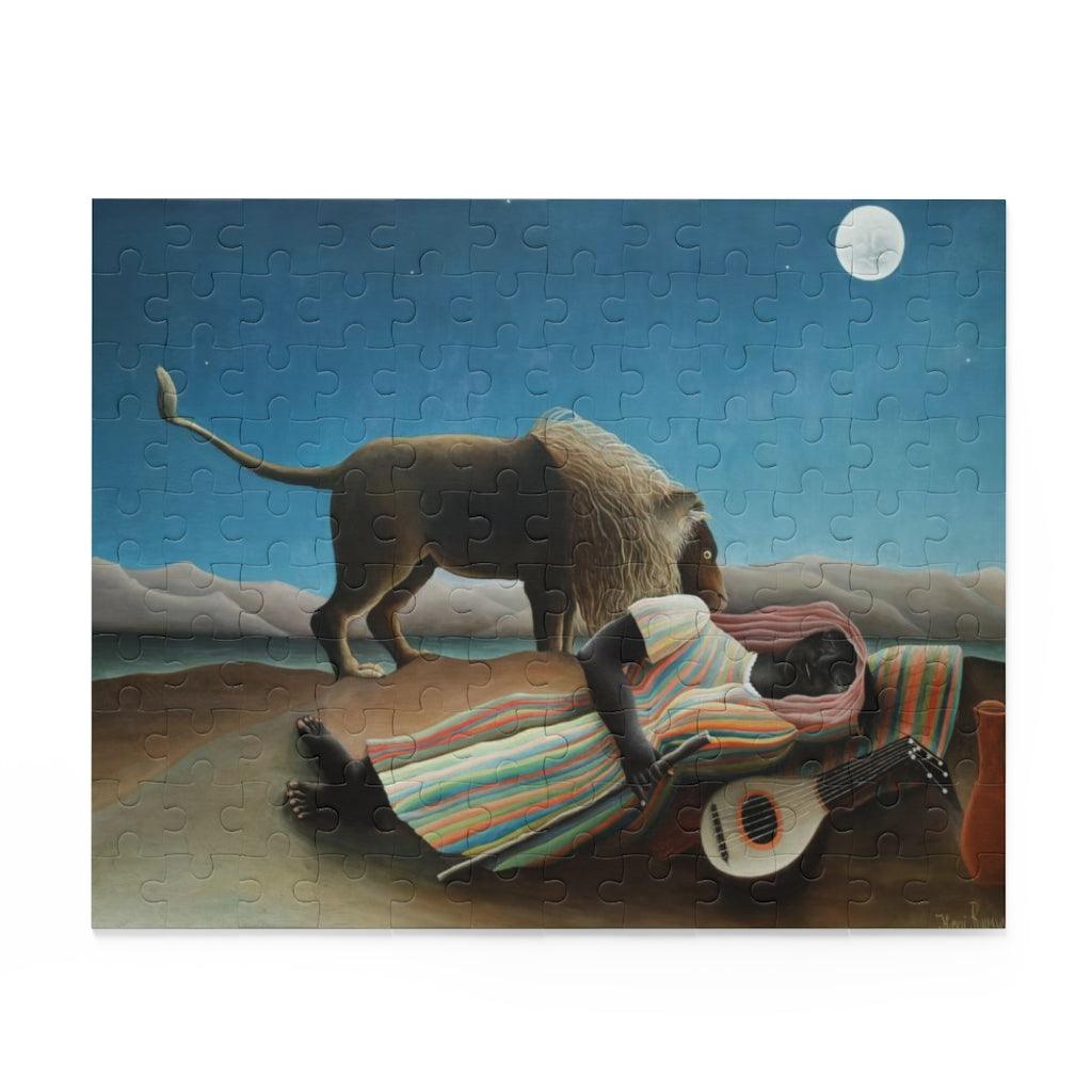 The Lion And The Sleeping Gypsy By Henri Rousseau Puzzle - Art Unlimited