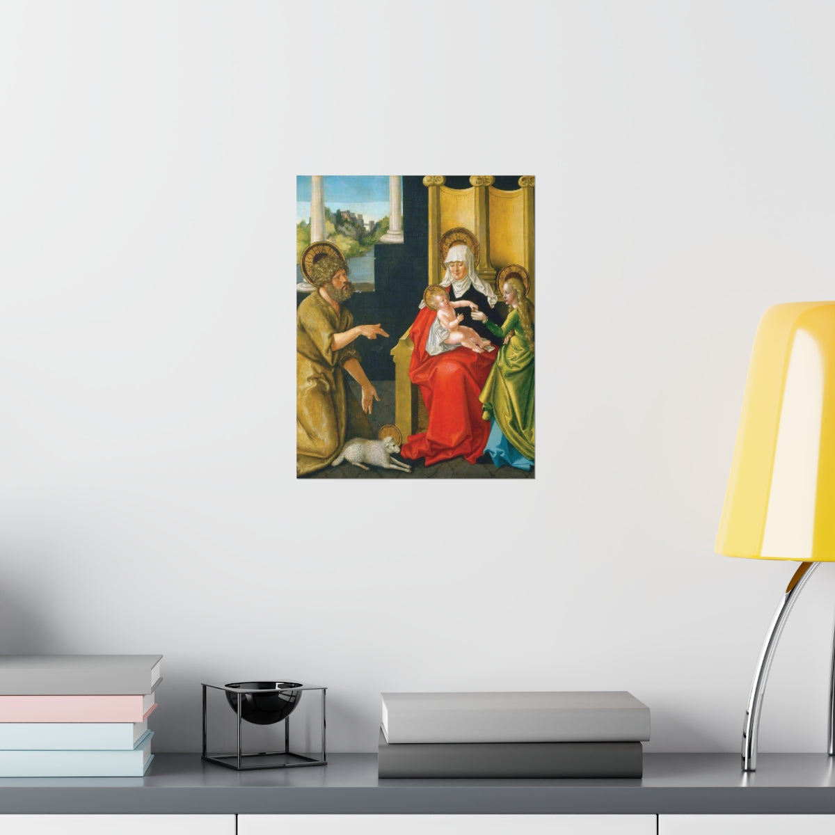 Saint Anne - Grandmother Of The Church - Patron Of Housewives Print Poster