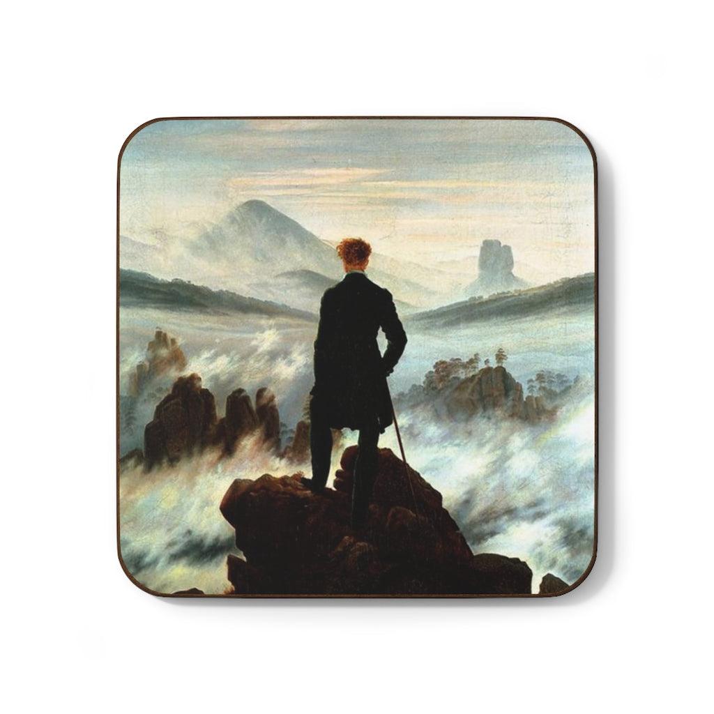 The Wanderer Above The Sea Of Fog Caspar David Friedrich Hardboard Back Coaster - Art Unlimited