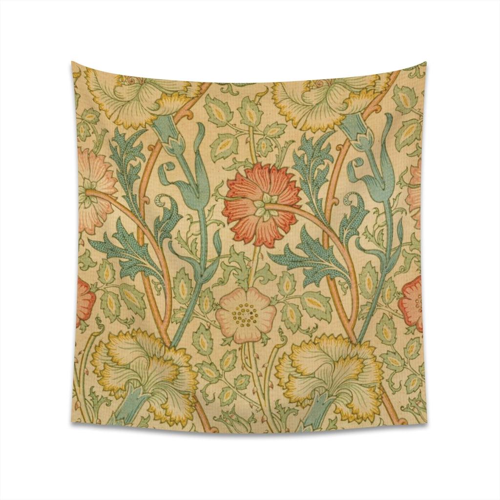 William Morris Pink And Rose Wall Tapestry - Art Unlimited