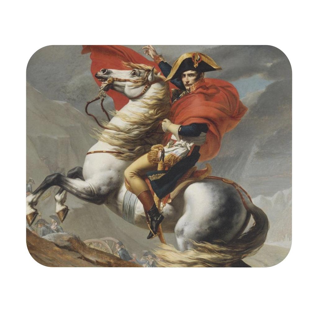 Napoleon Crossing The Alps Jacques Louis David Mouse Pad - Art Unlimited