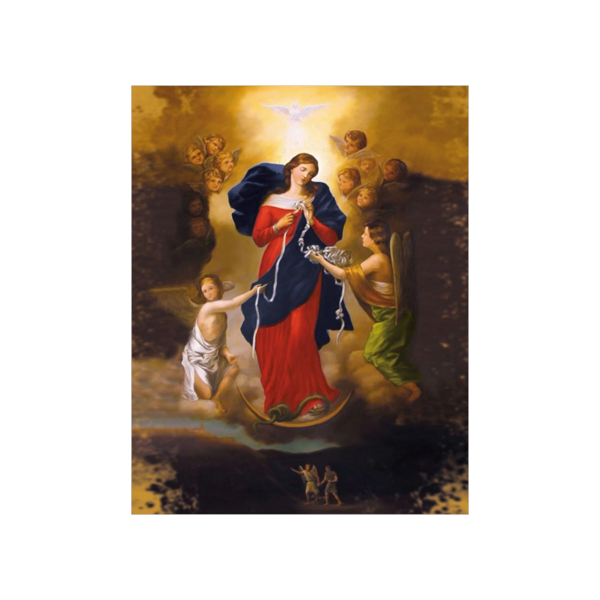 Our Lady Undoer Of Knots Portrait Print Poster