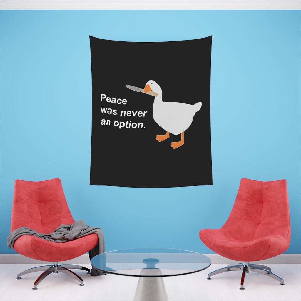 Peace Was Never An Option Wall Tapestry - Art Unlimited